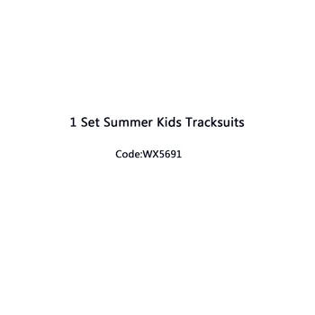 WX5691 2 kom./compl. ljetna dječje casual odjeća Dječja sportska odijela
