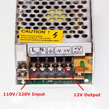 AC 110V 220V to DC 12V 5A 60W LED Strip Switch Power Supply Lighting Trnsformers