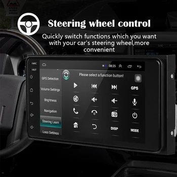 Podofo 2din Car Radio Podofo 2.5 D Android auto media player 2 DIN Авторадио GPS Navi 2 din za auto Toyota corolla sterero