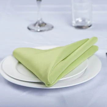 YRYIE polyester platno bijeli stol i večera maramice za svadbene zabave restoran kuhinja 10 kom./lot 48 cm kvadrat