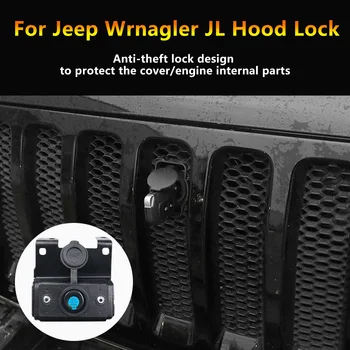 MOPAI auto rešetke smart-brave Poklopac za Jeep Wrangler JL 2018 Vozilo poklopac motora kvaka kvaka kit za Jeep JL Wrangler auto oprema