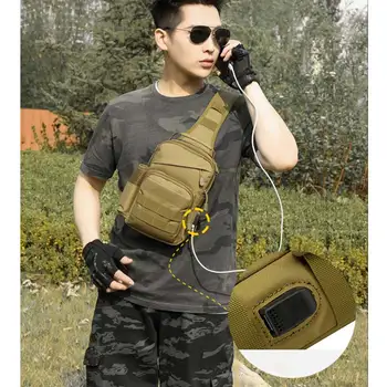 USB kamp taktički prsima torbu baby ruksak vojna vojska ramena Ribolov kampiranje planinarenje torbe putovanja vanjski torba Sport XA177A