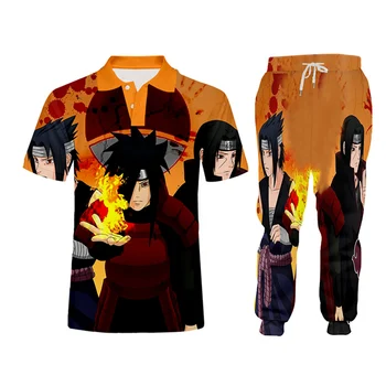 CJLM brand 2020 jesen anime Naruto sportska odjeća s dugim rukavima odijelo muški pulover džemper majica + Muške sportske hlače za trčanje