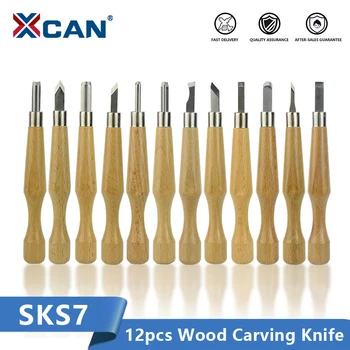 XCAN drvoreza nož dlijeto 12 kom. SKS7 ručni alat za rezbarenje malo malo alati za obradu drveta