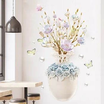 3D cvijet naljepnice za zid ljepota hladnjak desktop home dekor pribor za spavaće sobe, dnevni boravak dekoracija estetski ljepilo poster