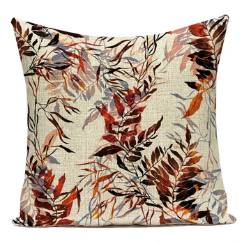 Cvijet jastučnicu pamučna posteljina tropska list lišće jastučnica ukrasna jastuka za kauč bacanje jastuci jastučnicu