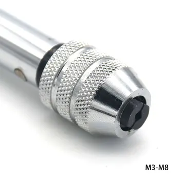 M3-M8 Dug Veličina Podesiva T-Slikovita Olovke Lumenom Vijak Izvlači Iz Slavine Držač Ključ Ratchet Umetnuta U Obrnutom Smjeru